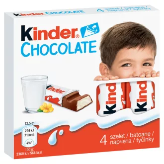   Kinder tejcsokoládé szelet tejes krémmel töltve 4 db 50 g