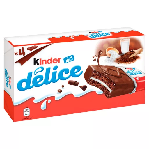 Kinder Delice tejes krémmel töltött kakaós piskóta kakaós bevonattal 156 g