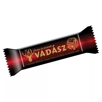   Vadász Édes és Keserű csokoládés-alkoholos meggyes krémmel töltött étcsokoládé szelet 25 g