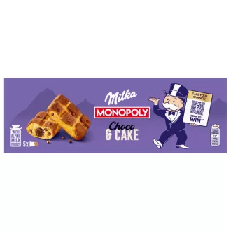   Milka Cake & Choc piskóta tejcsokoládé darabokkal és csokoládés töltelékkel 5 x 35 g (175 g)