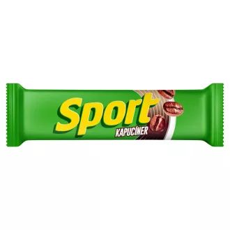   Sport Kapucíner étcsokoládéval Bevont Szelet Kávés Töltelékkel és Tejszínízű Töltelékkel 31 G