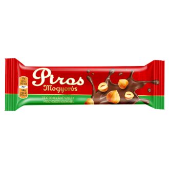   Piros Mogyorós tejcsokoládé szelet mogyorós krémmel 25 g