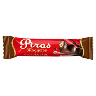   Piros Mogyorós étcsokoládé szelet 35g mogyorókrém - egész mogyoró