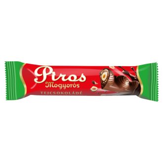   Piros Mogyorós tejcsokoládé szelet 35g mogyorókrém - egész mogyoró