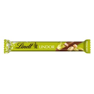 Lindt Lindor szeletes tejcsokoládé 38g Pistachio Stick