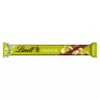 Lindt Lindor szeletes tejcsokoládé 38g Pistachio Stick