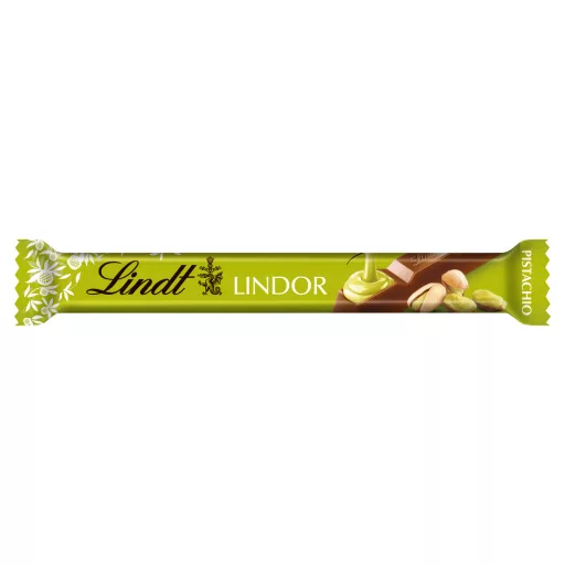 Lindt Lindor szeletes tejcsokoládé 38g Pistachio Stick