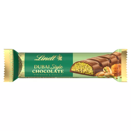 Lindt tejcsokoládé pisztáciás és ropogós, pirított Kadayif tésztás töltelékkel 40g