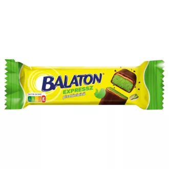   Balaton Expressz étcsokoládéval mártott pisztácia ízű szelet karamellel 35 g