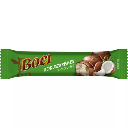 Boci tejcsokoládé szelet 34g kókuszos töltelékkel
