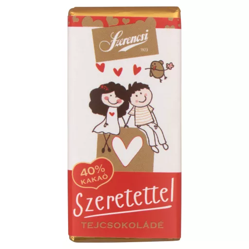 Szerencsi tejcsokoládé szelet 20g Szeretettel