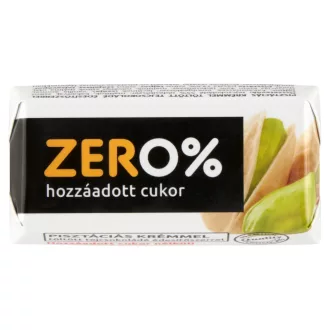   Szerencsi Zero% pisztáciás krémmel töltött tejcsokoládé édesítőszerrel 21 g