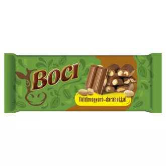 Boci táblás tejcsokoládé 90g földimogyoró darabokkal