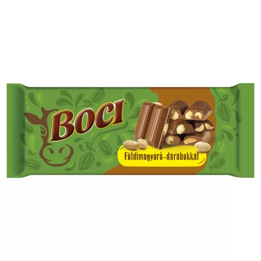 Boci táblás tejcsokoládé 90g földimogyoró darabokkal