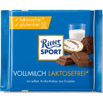   Ritter Sport csokoládé 100g lágy tejcsokoládé laktózmentes