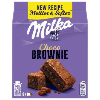   Milka Choco Brownie sütemény alpesi tejcsokoládéval és tejcsokoládé darabokkal 6 db 150 g