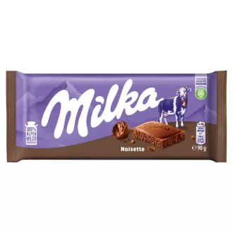 Milka táblás tejcsokoládé 90g noisett