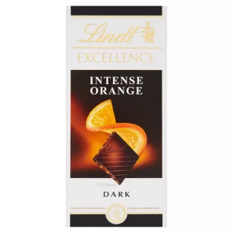   Lindt Excellence Intense Orange étcsokoládé narancslével és mandulával 100 g