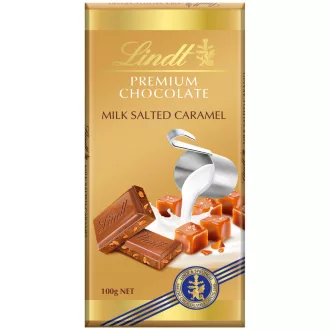 Lindt táblás tejcsokoládé 100g Salted Caramel