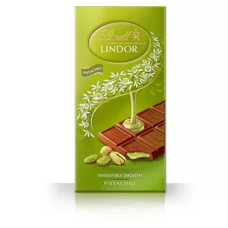 Lindt Lindor táblás tejcsokoládé 100g Pistachio