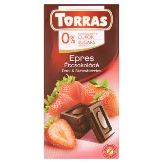 Torras epres étcsokoládé édesítőszerrel 75 g