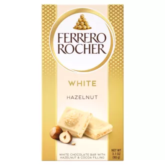   Ferrero Rocher fehér csokoládé mogyorós töltelékkel és mogyoródarabkákkal 90 g