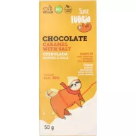 Fudgio táblás tejcsokoládé 50g sós karamellás Bio