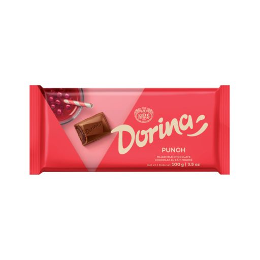 Dorina táblás tejcsokoládé 100g puncs töltelékkel