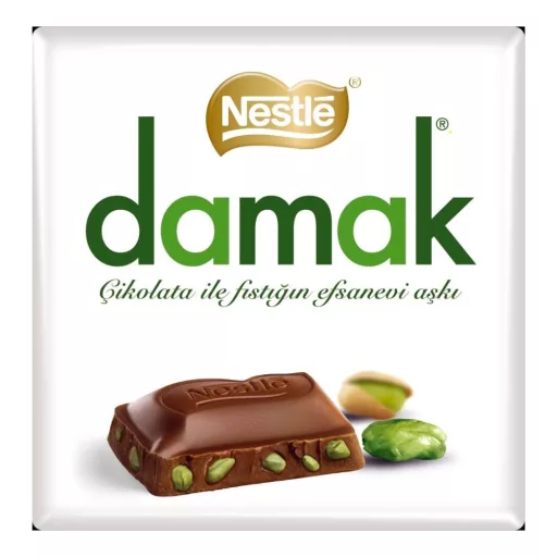 Damak csokoládé 60g Pisztáciás tejcsokoládé