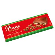   Piros Mogyorós táblás tejcsokoládé 225g egész mogyoróval