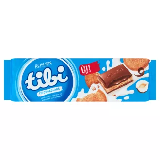  Tibi táblás tejcsokoládé 290g csokoládés mogyorókrém  és keksz