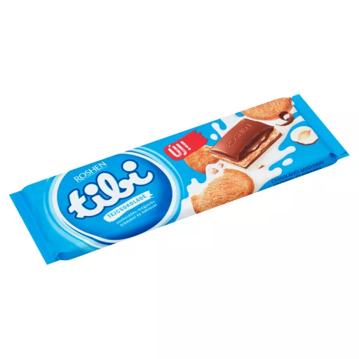 Tibi táblás tejcsokoládé 290g csokoládés mogyorókrém  és keksz