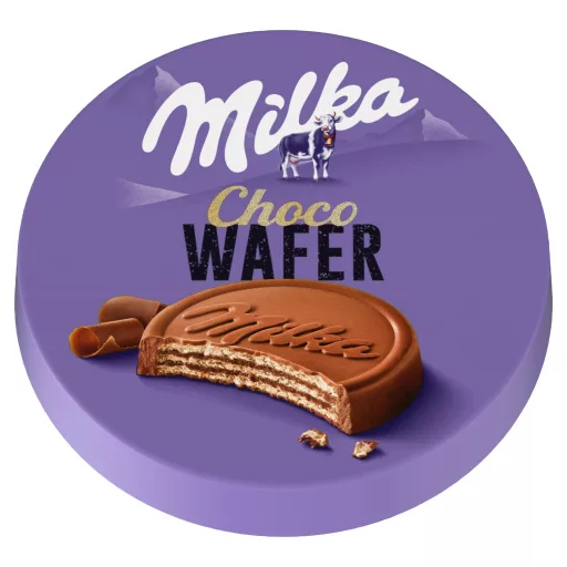Milka Choco Wafer Kakaós Töltelékkel Töltött, Alpesi Tejcsokoládéval Bevont Ostya 30 G