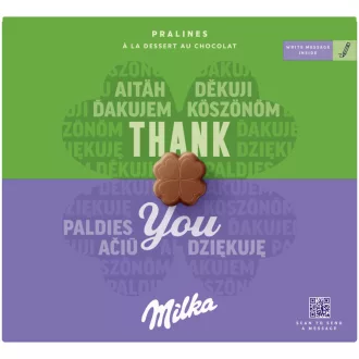   Milka Thank You Alpesi Tejcsokoládé Praliné Kakaós Krémtöltelékkel 110 G