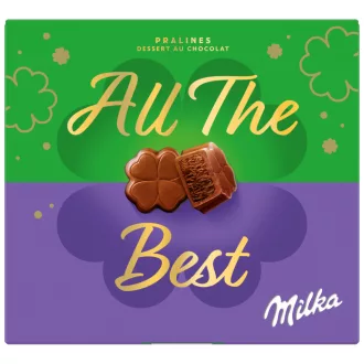  Milka Thank You alpesi tejcsokoládé praliné kakaós krémtöltelékkel 110 g