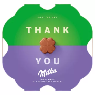   Milka Thank You Alpesi Tejcsokoládé Praliné Kakaós Krémtöltelékkel 44 G