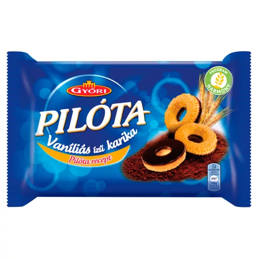 Győri Pilóta Vaníliás ízű Karika 150 G