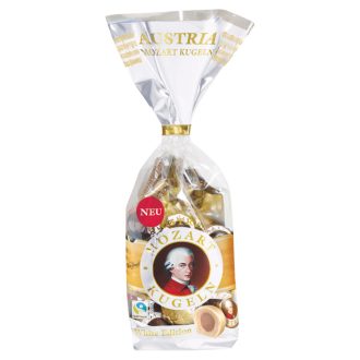   Victor Schmidt Austria Fehércsokoládés Mozart golyó praliné marcipánnal és nugátkrémmel töltve 231 g