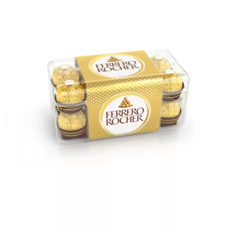   Ferrero Rocher tejcsokoládéval és mogyoródarabkákkal borított ropogós ostya lágy töltelékkel 200 g