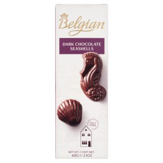 Belgian Seashells tengergyümölcse desszert 60g Dark