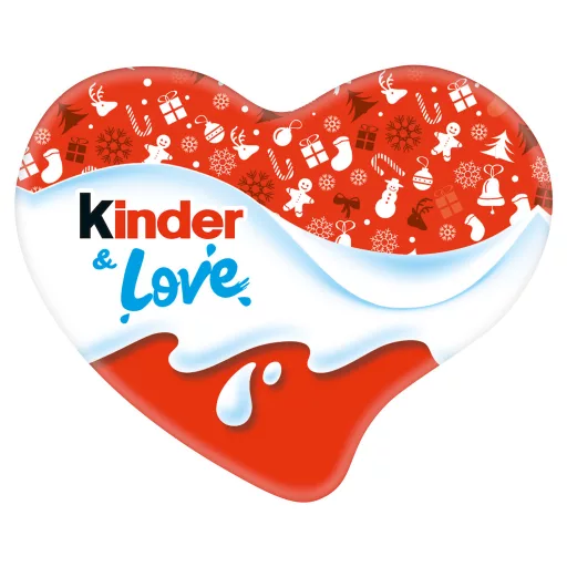 Kinder & Love tejes krémmel töltött tejcsokoládé figura 37 g