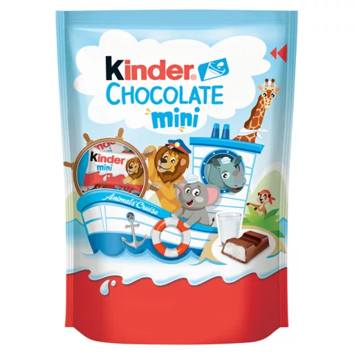 Kinder Chocolate Mini tejcsokoládé szelet tejes krémmel töltve 20 x 6 g (120 g)