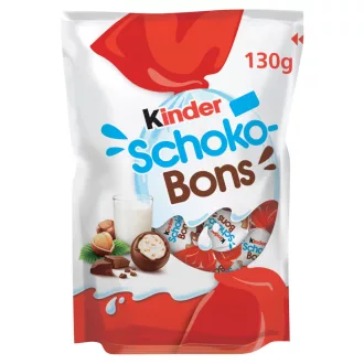   Kinder Schoko-Bons minőségi tejcsokoládé bonbonok tejes krémmel és mogyoródarabkákkal töltve 130 g