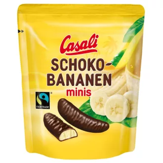   Casali Schoko bananas desszert 110g habosított banánkrém csok. mártva