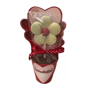 Chocofive belga tejcsokoládé 50g virág cserépben