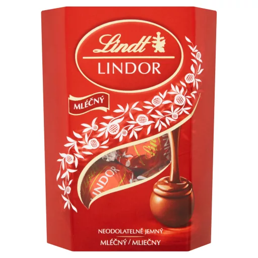 Lindt Lindor tejcsokoládé praliné lágyan olvadó töltelékkel 50 g