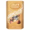 Lindt Lindor tejcsokoládé-tejcsokoládé mogyoródarabokkal-fehér- és keserű csokoládé praliné 337 g