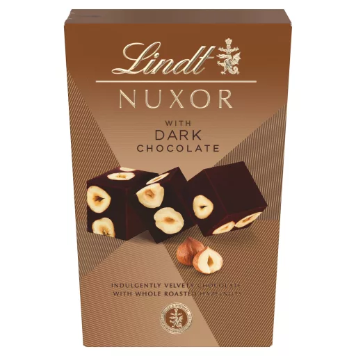 Lindt Nuxor gianduja mogyorós étcsokoládé egész mogyoróval 150 g
