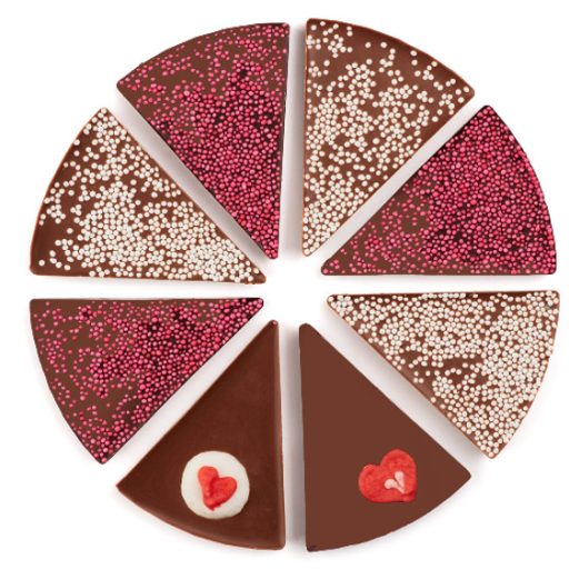 Bernard Chocolate pizza válogatás 105g Love tejcsokoládé