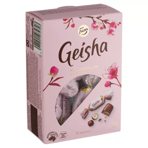 Fazer Geisha Milk desszert 150g mogyorókrémmel töltött
